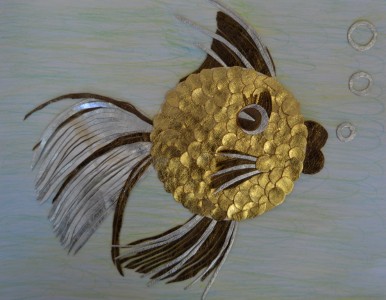 Панно "Золотая рыбка" Х.Вадик (1 класс)
